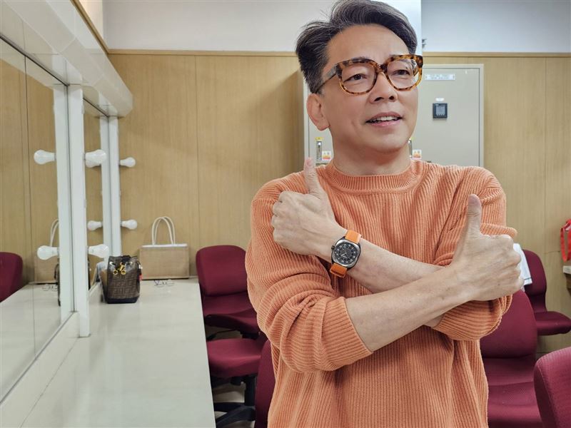 詹惟中今天錄影受訪。（圖／記者蔡維歆攝影）