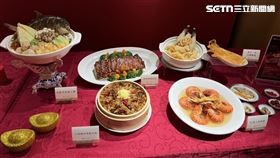 圓山大飯店「馬上團圓‧富貴迎春」年菜。（圖／記者李育道攝影）