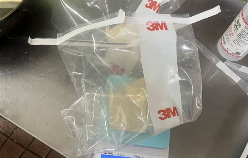不合格商品，板豆腐(抽驗地點: 宋江小吃店(宋江餡餅粥)。（圖／北市衛生局提供）