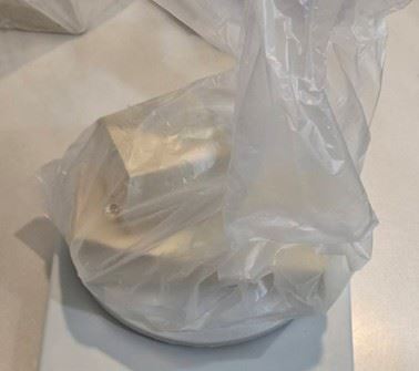 不合格商品，豆腐(抽驗地點:京鼎樓小吃店)。（圖／北市衛生局提供）