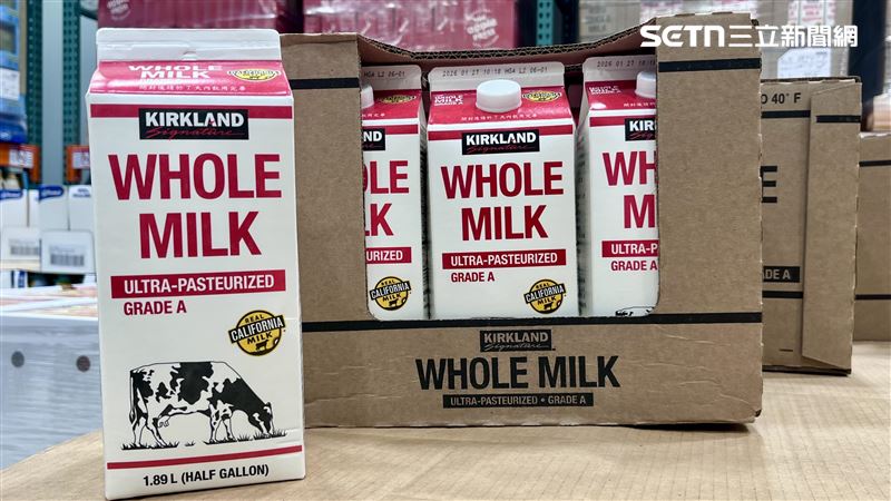 好市多冷藏全脂鮮乳。(圖／記者賴俊佑攝影）