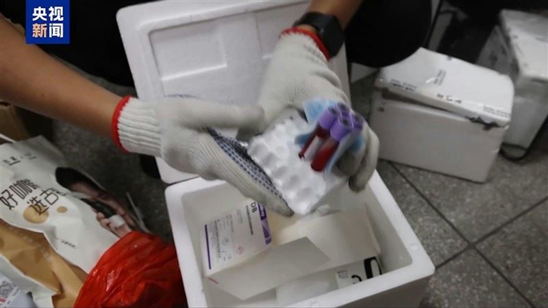 中國廣州海關近日破獲一起「逾10萬孕婦血液樣本走私案」。（圖／翻攝畫面）