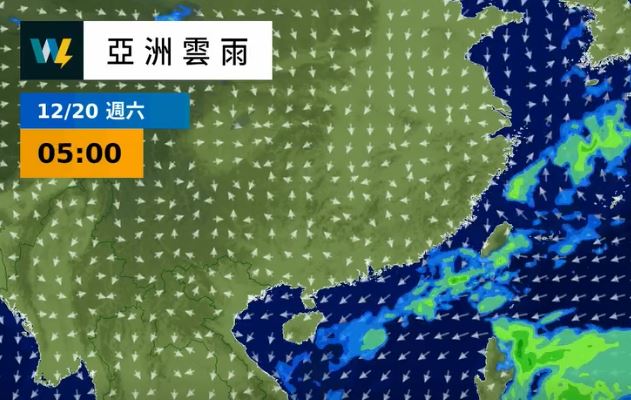 週六台灣附近將有低壓波動發展、東移，來到台灣東方海面後逐漸建立鋒面系統。（圖／翻攝自天氣風險 WeatherRisk）
