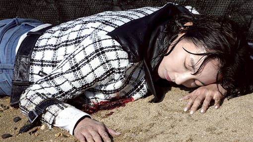 本土娜美寒流拍落海戲　倒臥海岸生死未卜