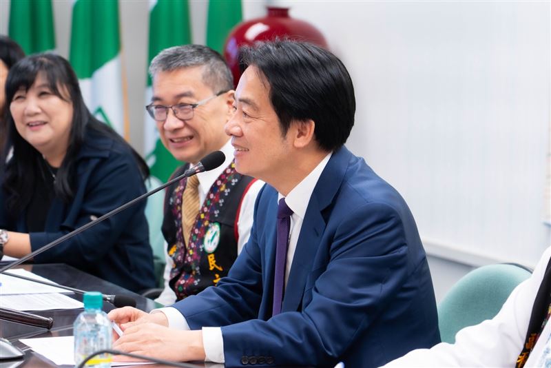 民進黨中央黨部於昨(17)日召開「全國原住民族聯絡站總召組織會議」,黨主席賴清德出席。(圖/民進黨提供)