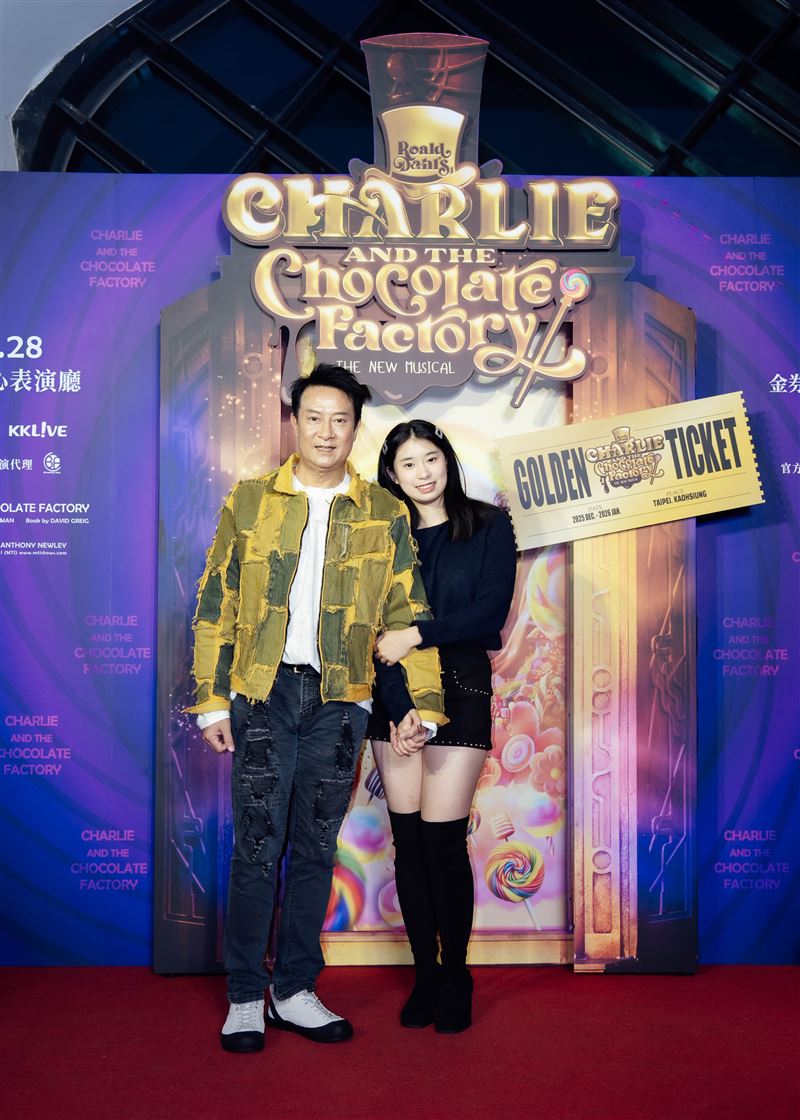 劉錫明與女兒劉安晴一同現身。(圖/華文環球藝術娛樂提供)