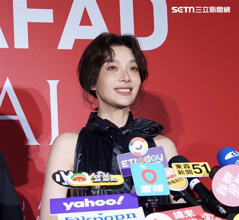 蔡淑臻被問薛仕凌反應尷尬。(圖/記者趙于瑩攝影)