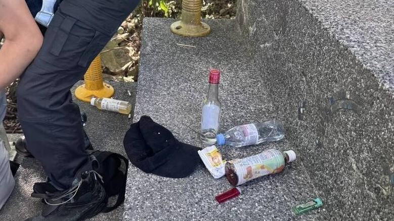 新店陽光運動公園、陽光橋下，一對情侶1死1昏迷。（圖／翻攝畫面）