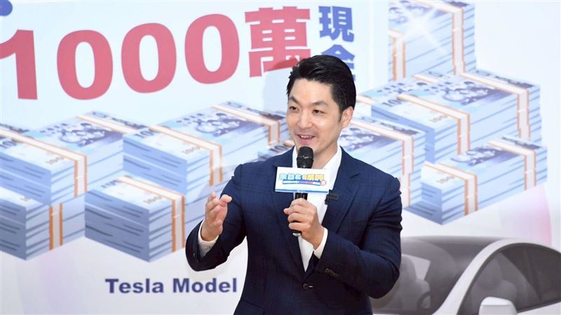 蔣萬安出席「來台北有購嗨」抽獎記者會(圖/北市府提供)