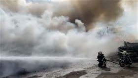 掩埋場,火警,桃園,八德,消防局（圖／翻攝畫面）