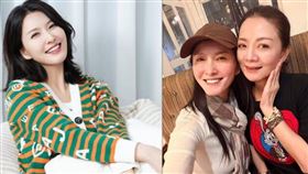 徐潔兒（左），近日低調返台參加好友高欣欣（右）婚禮，意外曝光近況，凍齡狀態立刻引發網友關注。（圖／翻攝自徐潔兒IG、高欣欣FB）