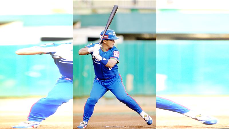 台鋼雄鷹春訓邀請中職4屆全壘打王林仲秋客座。(圖/台鋼雄鷹球團提供)