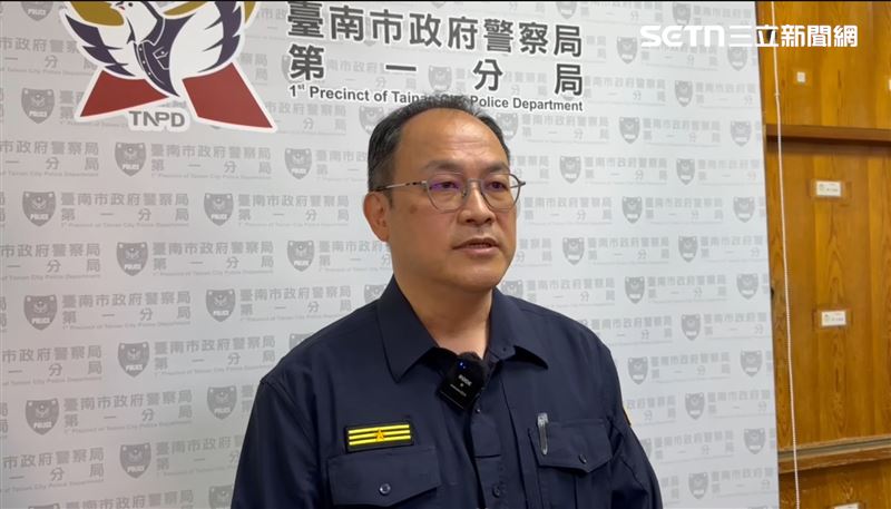 台南市警局後勤科長郭乃榮。(圖/翻攝畫面)