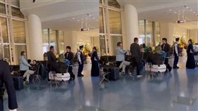 中國和台灣旅客在機場發生衝突。（圖／取自X）