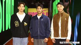 游泳選手王冠閎、柔道選手楊勇緯、體操選手唐嘉鴻。（圖／記者劉彥池攝影）