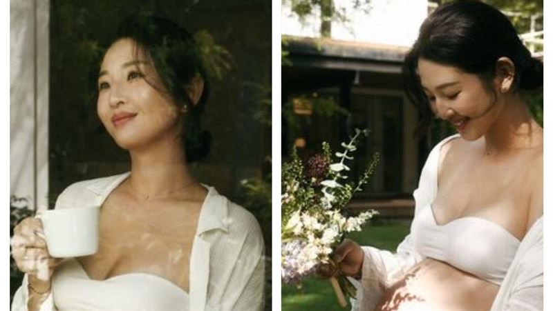 39歲華航林依晨要生了 曬9個月巨大孕肚