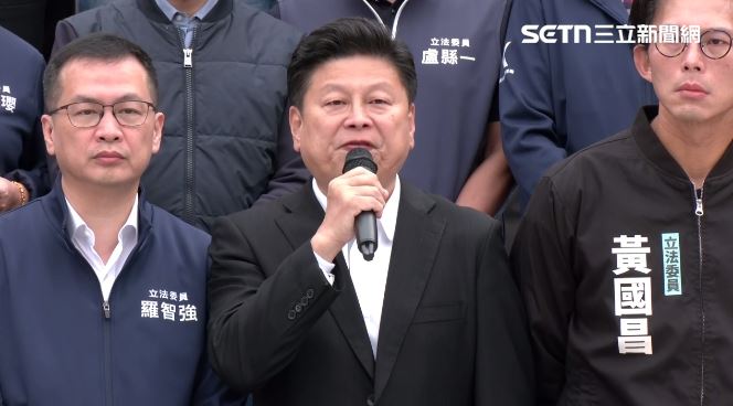 傅崐萁今天在記者會中狂喊賴清德稱帝（圖／翻攝畫面）