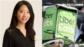 Uber Eats台灣總經理李佳穎及外送示意圖。（合成圖／翻攝自Uber Newsroom官網、資料照）