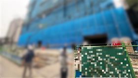 墜樓意外現場外觀。（圖／翻攝畫面）