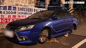 車輪,輪胎大盜,苗栗,通霄,台一線,竊案,小偷（圖／翻攝畫面）