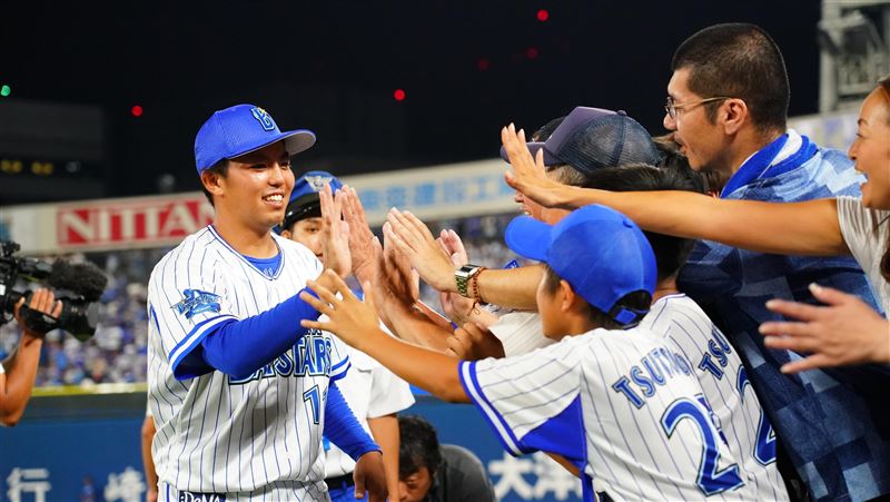 橫濱DeNA王牌投手東克樹。（圖／翻攝自X平台 @ydb_yokohama）