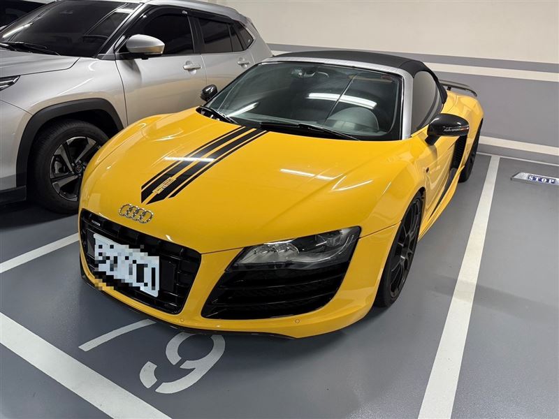 被查扣的奧迪R8。（圖／翻攝畫面）