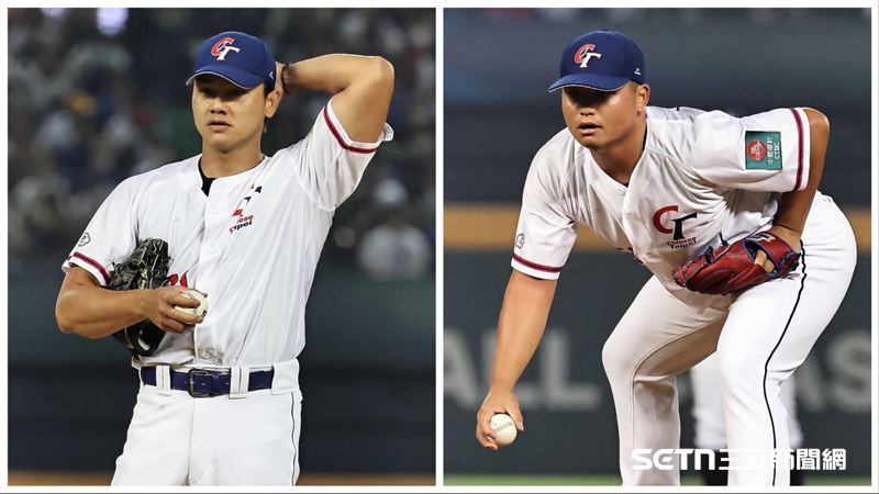 世界棒球經典賽先發投手江少慶、胡智為。（圖／記者劉彥池攝影）