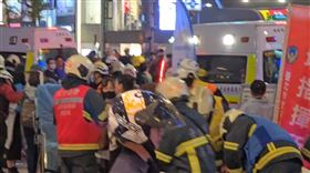 台北,北捷,嫌犯,煙霧彈,命危,捷運,中山站,墜樓（圖／民眾提供）