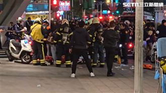 張文中山站攻擊騎士！他染血撐到轉角倒下