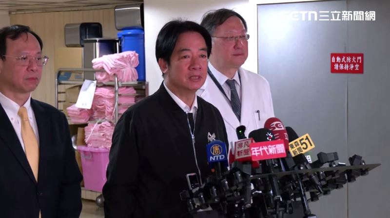 總統賴清德探視北捷隨機攻擊事件傷者（圖／翻攝畫面）