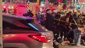 煙霧、尖叫、斷魂中山站：北捷無差別恐攻全紀錄，通緝犯張文「最後一跳」終結血色驚魂。（圖／李宜樺攝）