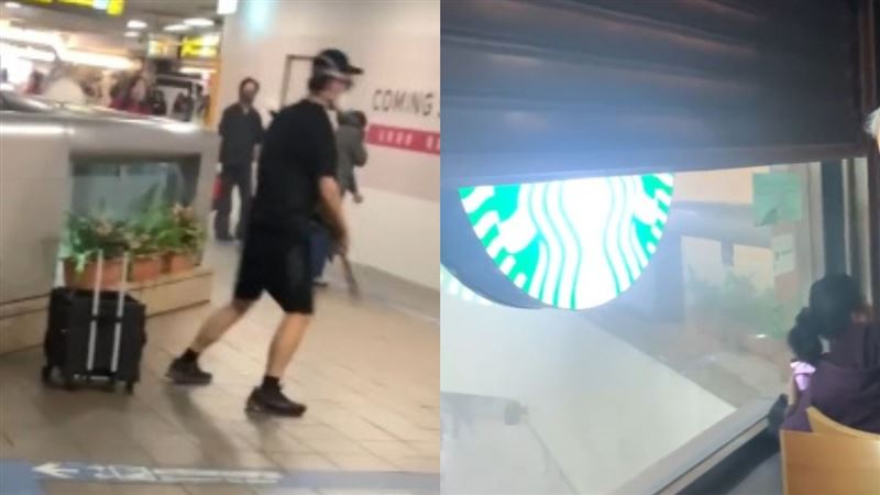 死神隔窗對望!星巴克神速降門 全網淚讚