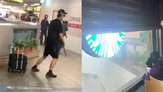 死神隔窗對望！星巴克神速降門　全網淚讚