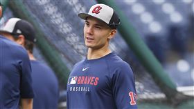 「費仔」費爾柴爾德（Stuart Fairchild）和守護者簽下小聯盟合約。（圖／美聯社／達志影像）