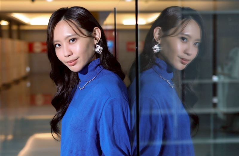 李芷婷接受《三立新聞網》專訪。（圖／記者鄭孟晃攝影）