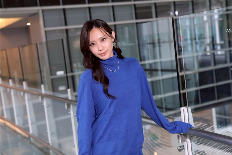 李芷婷接受《三立新聞網》專訪。（圖／記者鄭孟晃攝影）