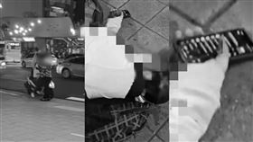 木下黄太第一視角畫面曝光，網友發現被砍騎士手機最後畫面停留在LINE。（圖／翻攝自@mnop4731 YouTue頻道） 