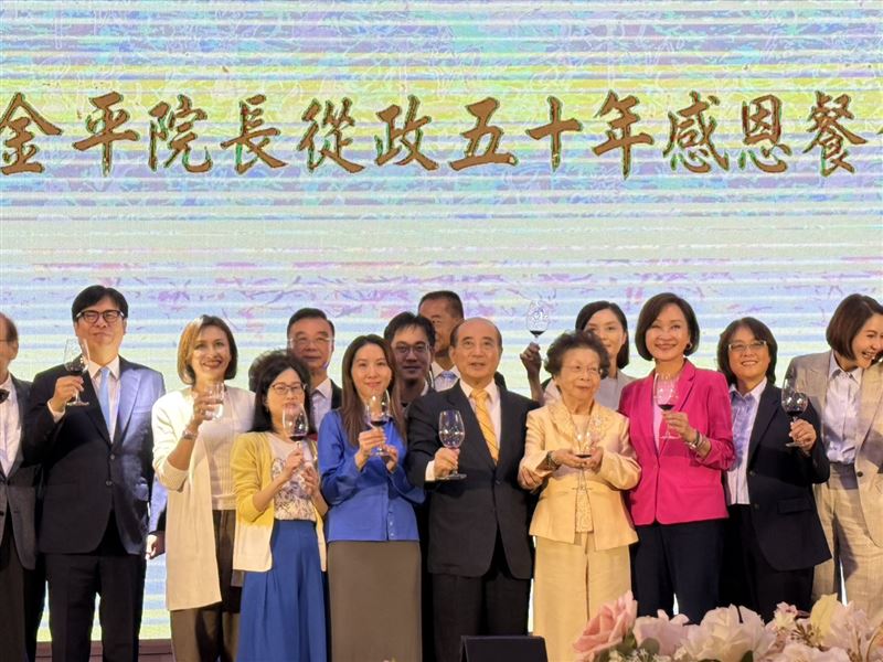王金平今日舉辦「從政50週年感恩餐會」。(圖/柯志恩辦公室提供)
