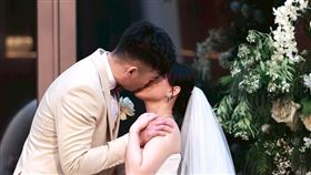 王齊麟、陳詩媛熱吻。（圖／記者鄭孟晃攝影）