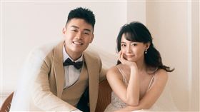 王齊麟與陳詩媛婚紗照。（圖／經紀公司提供） 