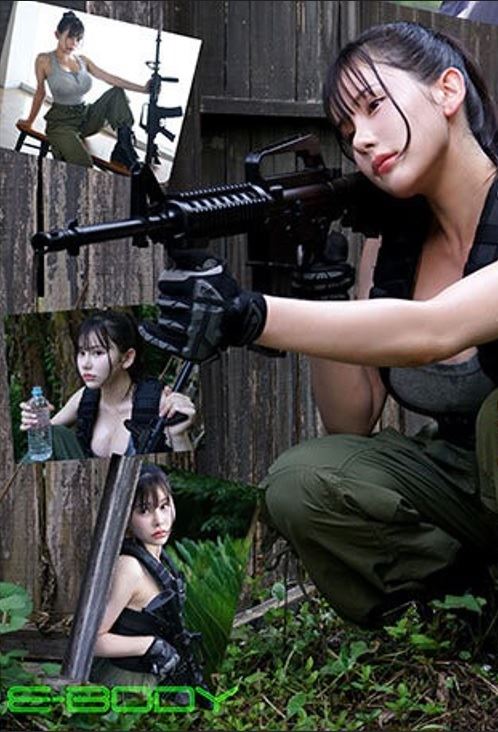 天音流菜有K罩杯的安全氣囊及經過千錘百鍊的鋼鐵肉體，再加上在戰場上歷經槍林彈雨累積下來的求生意志，所以她超肉食的！（圖／翻攝自Ｘ）