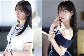 湊音可憐是知名高端診所的護士，不過她卻有著一顆不羈的靈魂，所以近期出道成了AV女優。（圖／翻攝自Ｘ）