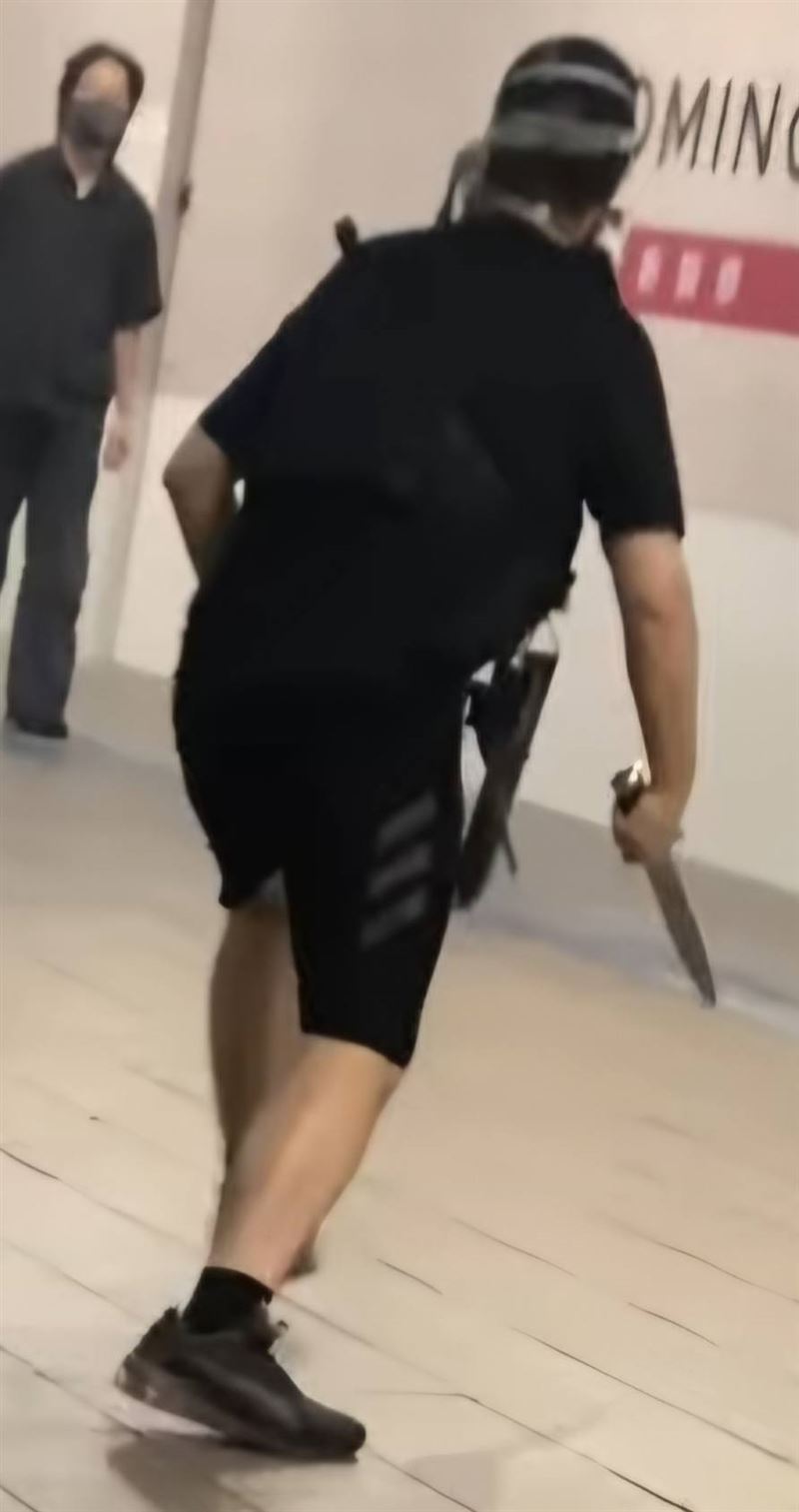 張文在北車內持刀攻擊路人，造成余姓民眾身亡。（圖／翻攝畫面）