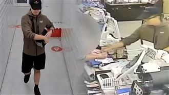 張文網購刀械、煙霧彈行兇　領貨影像曝光