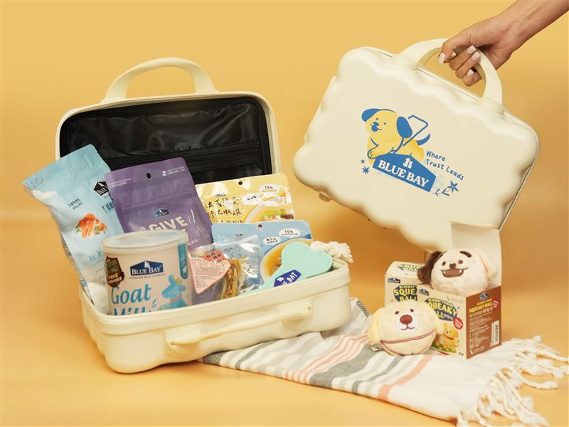 倍力導盲犬聯名公益禮盒包括大全配限量組，從主食、營養補充到趣味玩具一應俱全，另外還有鮮食餐包、低敏犬糧等多款搭配。（圖／品牌業者提供）