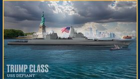 白宮發布的「川普級」戰艦模擬圖。（圖／翻攝自X平台 @WhiteHouse）