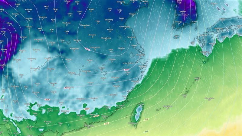 聖誕「北台濕冷」　未來72hr溫度劇烈震盪