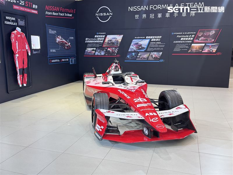 Nissan Formula E GEN3 Evo，將在2026台北新車暨新能源車大展現身。（圖／記者鍾釗榛攝影）