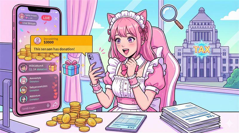 財政部發布網紅課稅震撼彈！YTR、直播主收入全列「執行業務所得」，關鍵看觀眾在哪：台灣觀眾算100%境內所得，外國觀眾打5折。最狠的是2026年起平台強制扣繳，金流全透明！115年6月底前補報免罰，網紅們皮繃緊，避稅之路堵死了！（AI製圖，情境模擬）