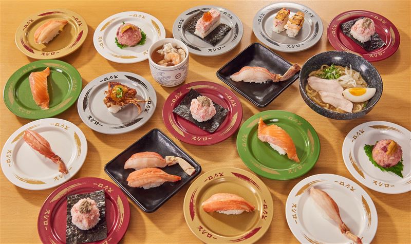 台灣壽司郎多款螃蟹壽司、經典品項登場。（圖／品牌業者提供）
